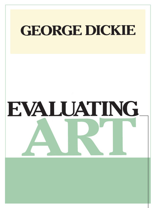Cover image for Evaluating Art